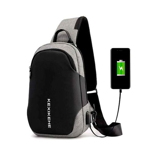 MOCHILA BOLSA MALA TRANSVERSAL ANTI FURTO CROSS BODY USB TABLET ALÇA ÚNICA Menor preço em MOCHILA BOLSA MALA TRANSVERSAL ANTI FURTO CROSS BODY USB TABLET ALÇA ÚNICA