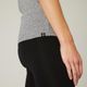 Tee shirt 500 slim gym women black, pp Cinza GG