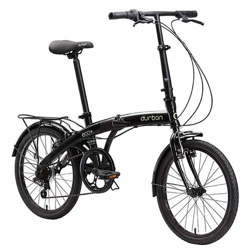 Bicicleta Dobrável Aro 20” Durban Eco+ Preta com Quadro em Aço e 6 Marchas Menor preço em Bicicleta Dobrável Aro 20” Durban Eco+ Preta com Quadro em Aço e 6 Marchas