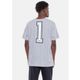 *t-shirt cinza mescla  and1 number, 2xl G