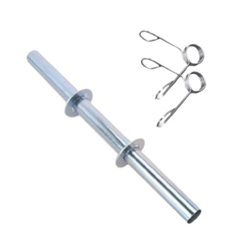 Barra Oca 40cm Halter com Presilhas - Cromada Menor preço em Barra Oca 40cm Halter com Presilhas - Cromada