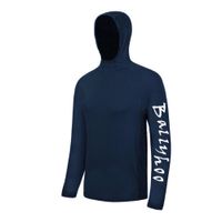 Camiseta Manga Longa com Capuz, marinho, M
