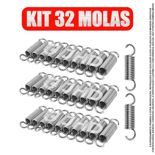 Kit Com 32 Molas Para Jump Profissional 8,5 Cm Feita Em Aço Menor preço em Kit Com 32 Molas Para Jump Profissional 8,5 Cm Feita Em Aço