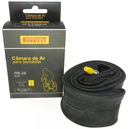 Câmara Ar Bicicleta 700x28/45 Válvula Presta 48mm Pirelli Menor preço em Câmara Ar Bicicleta 700x28/45 Válvula Presta 48mm Pirelli