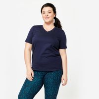 T-shirt 500 v neck whi, uk24-26 / eu 3xl Azul P
