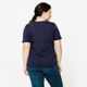 T-shirt 500 v neck whi, uk24-26 / eu 3xl Azul P