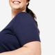 T-shirt 500 v neck whi, uk24-26 / eu 3xl Azul P
