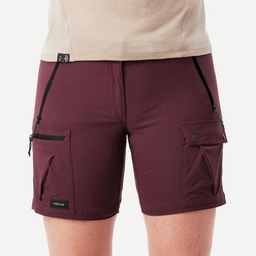 Short Feminino de Trekking M500 Forclaz, roxo, 40 - 8789877