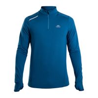 Blusa de corrida Masculina Warm 100, azul, M