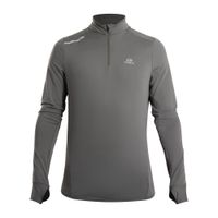 Blusa de corrida Masculina Warm 100, caqui-camuflado, 3G