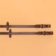 Reins silicone grip brown, fs