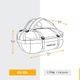 Duffel bag 500 extend 80/120l grey, 80l