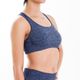 *top seamless basico cinza mescla, l Azul G
