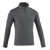 Blusa fleece masculina de trilha MH100, cinza, P