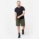 Shorts Masculino de Academia, verde-militar, P