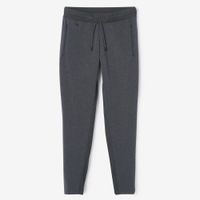 Calça justas de Corrida Masculino RUN WARM, cinza-escuro, 3G