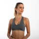 Top Feminino de Fitness Cardio Dynamic 500, cinza, 3G