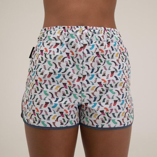 Shorts de Surf Teen, branco, 12 ANOS