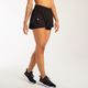 Shorts feminino 2em1 de Treino Cardio 120, preto, G