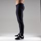 Legging de corrida feminina Mid Tight, preto, 3G