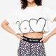 T-shirt crop loose fts, uk16-18 / eu xl G