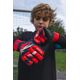 Goalkeeper gloves f100 kid red, 6 4