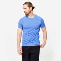 Camiseta masculina de Treino Cardio 100, azul, 3G