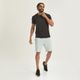 Camiseta masculina de Treino Cardio 100, preto, PP