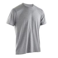 Camiseta masculina de Treino Cardio 100, cinza, P