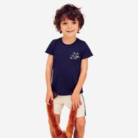 Camiseta mc 100 bb camiseta rosa, 96-102cm entre 3/4 anos Marinho 24 MESES