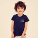 Camiseta mc 100 bb camiseta rosa, 96-102cm entre 3/4 anos Marinho 24 MESES
