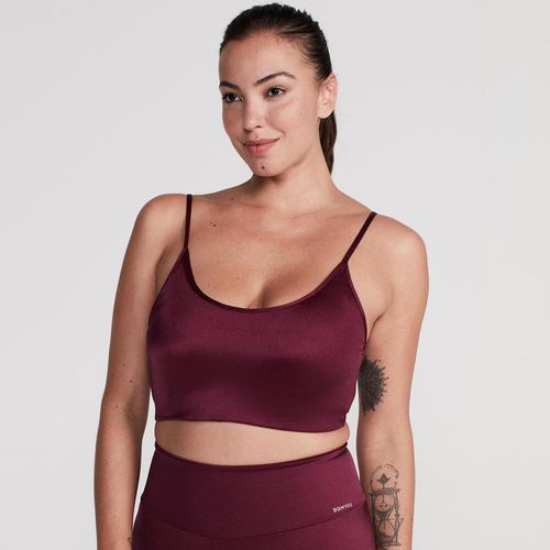 Top slim metalizado milt 120 pv24, xl Vinho M