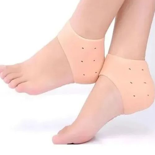 Par Meia Silicone Anti Rachadura Calcanhar Hidratante Protetor Ortopédica Menor preço em Par Meia Silicone Anti Rachadura Calcanhar Hidratante Protetor Ortopédica