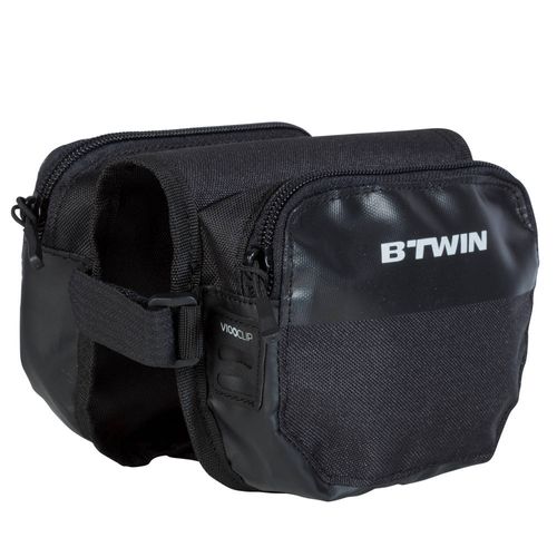 Bolsa dupla para quadro de bicicleta 1L Btwin - BIKE DOUBLE FRAME 500 BAG, .