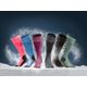 Ski socks 100 blue, 12-14 - 47/50 Rosa 41/44 BR