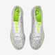 Chuteira masculina de society CLR Jaguar TF, prateado-amarelo, 42 BR