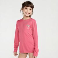 Camiseta Infantil Surf e Bodyboard Proteção UV50+ Olaian, grafite, 3-4 ANOS