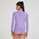 Camiseta Manga Longa feminina Proteção Solar 100, roxo, GG
