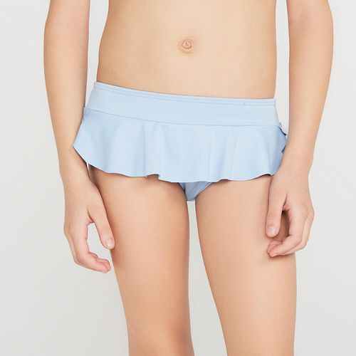 Biquini Infantil de Surf Calcinha Babado Olain, azul, 5-6 ANOS