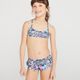 Biquini Infantil de Surf Calcinha Babado Olain, azul-floral, 9-10 ANOS