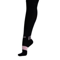 *meião jr preto/rosa ki, uk2,5/5 us3/5,5 Preto-rosa 27/29