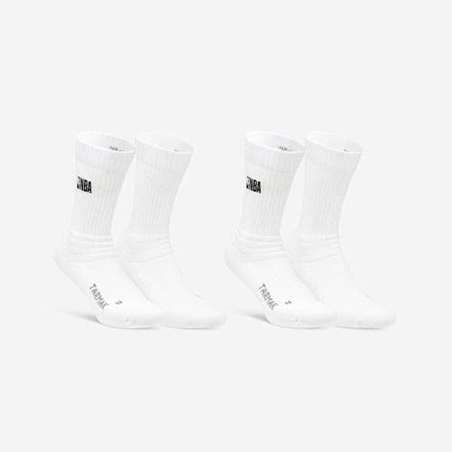Meias de Basquetebol de Adulto NBA Basketball SO900 Preto (Lote de 2 pares), branco, 39-41