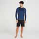 Camiseta Masculina de Surf e Bodyboard FPU50+ 500 Olaian, marinho-amarelo, GG