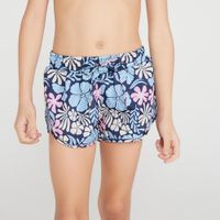 Short Infantil de Surf E Bodyboard Olaian, azul-floral, 3-4 ANOS