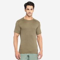 Camiseta masculina de Treino Cardio 100, caqui, 3G