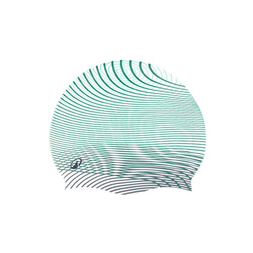 Silicone 500 print geo light gre, unique Branca UNICO