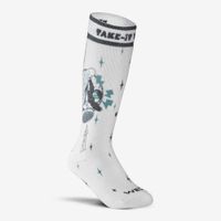 Ski socks jr print, uk 2.5-5 - eu 35-38 Branca 25/28 BR