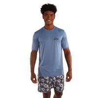 Camiseta Masculina de Surf e Bodyboard Proteção UV50+ Olaian, azul, 3G