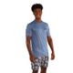 Camiseta Masculina de Surf e Bodyboard Proteção UV50+ Olaian, azul, 3G