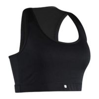 Top Feminino de Treino Básico New 100 Domyos, preto, G
